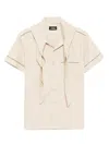 Olly Shinder Ceremony Shirt In Neutrals