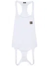 Olly Shinder White Upside Down Tank Top In White
