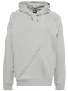 Olly Shinder Split Hoodie In Grey