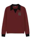 Olly Shinder Burgundy Totem Polo In Red