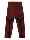 Olly Shinder Tri Zip Jogger Trackpants In Red