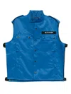 Olly Shinder World Service Gilet In Blue