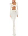 Oloey 2pc Top & Skirt Set In White
