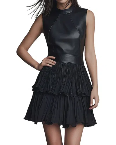 Oloey A-line Dress In Black