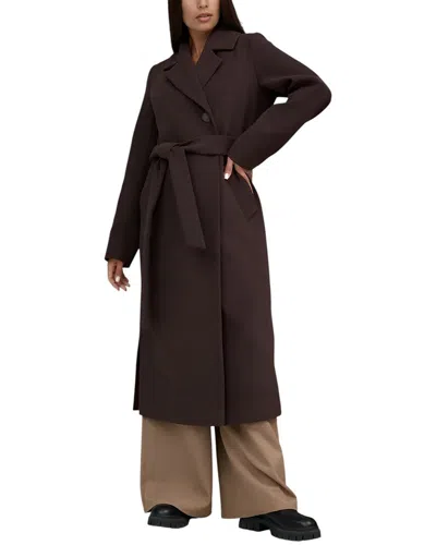 Oloey Coat In Burgundy