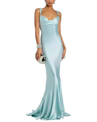 Oloey Embellished Maxi Dress In Blue