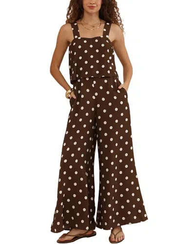 Oloey Jumpsuit In Brown