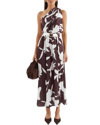 Oloey Maxi Dress In Brown