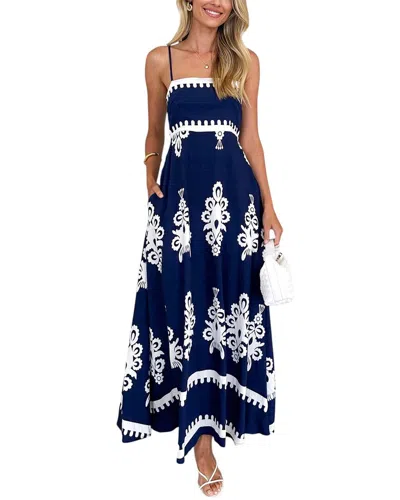 Oloey Maxi Dress In Blue
