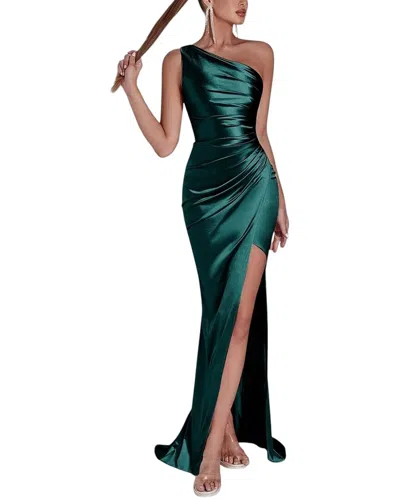 Oloey Maxi Dress In Green