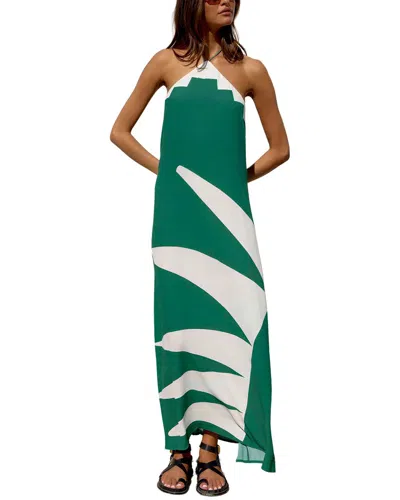 Oloey Maxi Dress In Green
