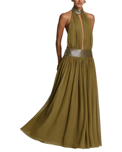 Oloey Maxi Dress In Green