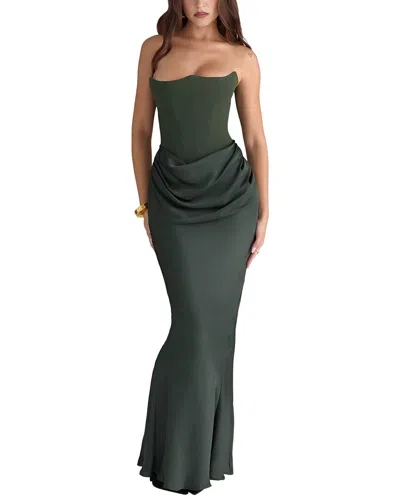Oloey Maxi Dress In Green