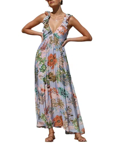 Oloey Maxi Dress In Multi