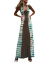 Oloey Maxi Dress In Multi