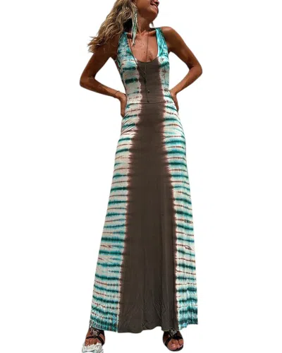 Oloey Maxi Dress In Multi