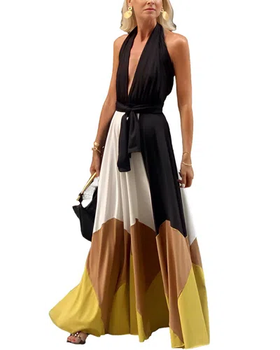 Oloey Maxi Dress In Multi
