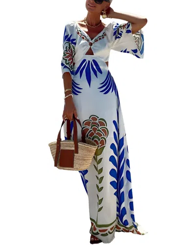 Oloey Maxi Dress In Multi