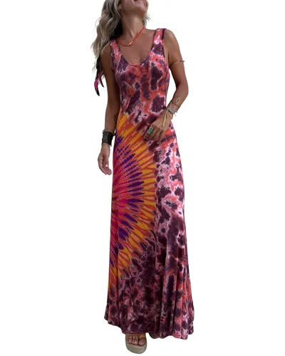 Oloey Maxi Dress In Multi