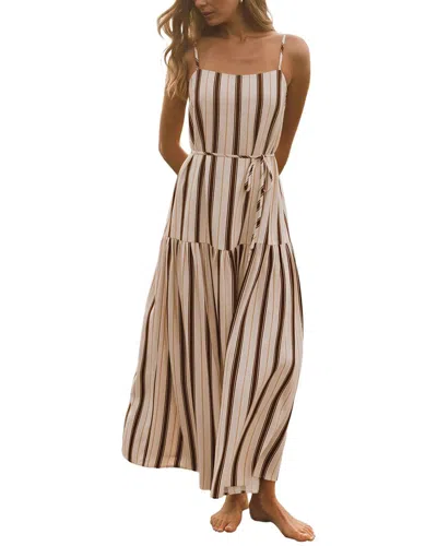 Oloey Maxi Dress In Multi