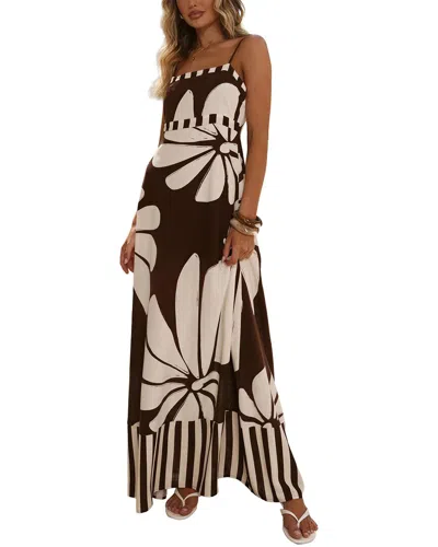 Oloey Maxi Dress In Multi