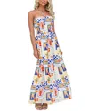 Oloey Maxi Dress In Multi