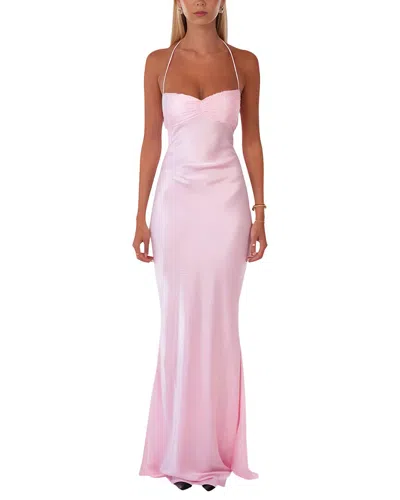 Oloey Maxi Dress In Pink