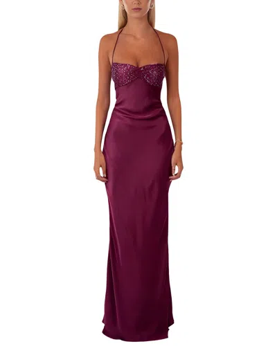 Oloey Maxi Dress In Purple