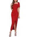 Oloey Maxi Dress In Red
