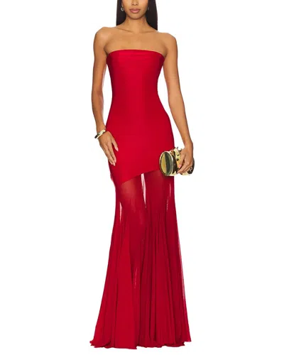 Oloey Maxi Dress In Red