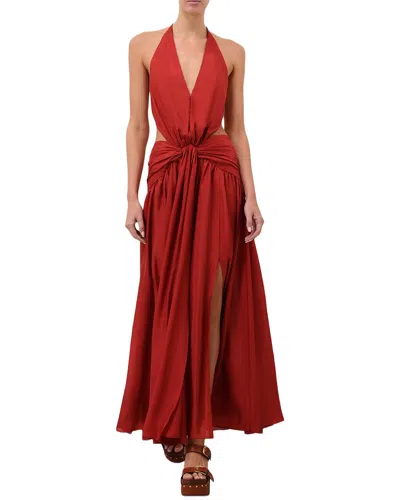 Oloey Maxi Dress In Red