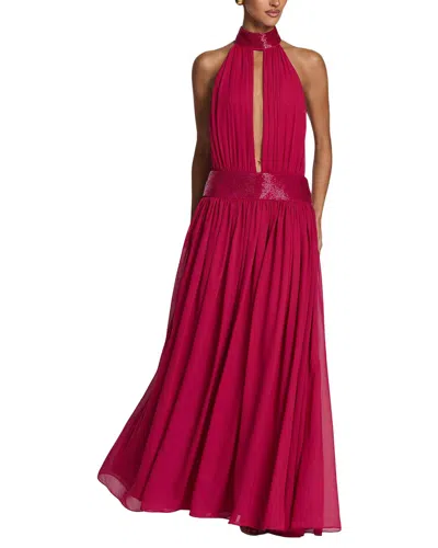 Oloey Maxi Dress In Red