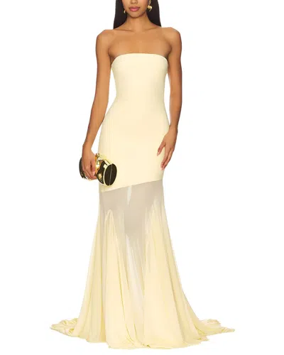 Oloey Maxi Dress In Yellow