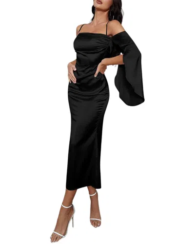 Oloey Midi Dress In Black