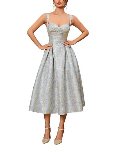 Oloey Midi Dress In Gray
