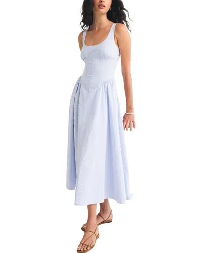 Oloey Midi Dress In Light Blue