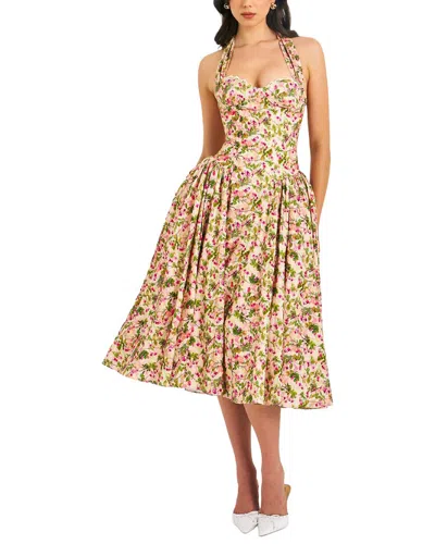 Oloey Midi Dress In Neutral
