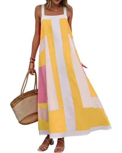 Oloey Midi Dress In Yellow