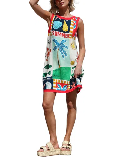 Oloey Mini Dress In Multi