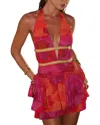 Oloey Solid Mini Dress In Multi