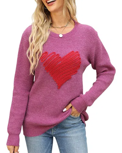 Oloey Sweater In Pink