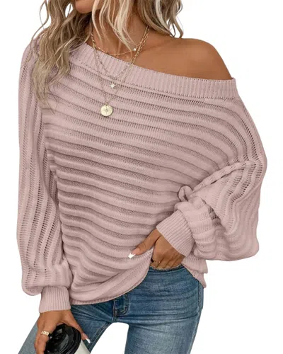 Oloey Sweater In Pink
