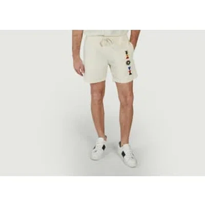 Olow Bodhi Atoum X Marco Oggian Embroidered Shorts In White