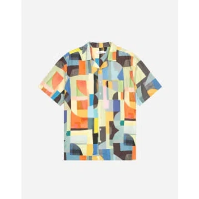 Olow Multicolored Aloha Asbtract Shirt In Animal Print