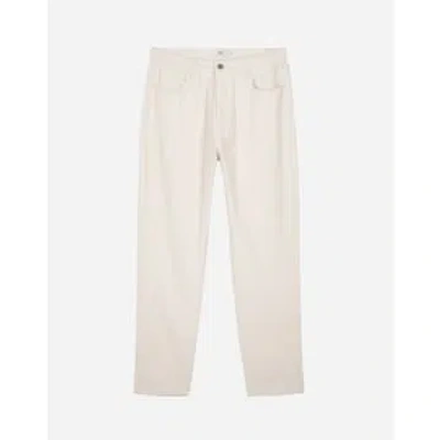 Olow Natural Ecru Jacquot Trousers In Pink