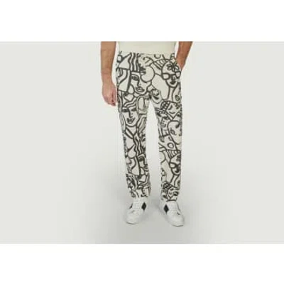 Olow Ovada X Twotma Face Print Pants In Black