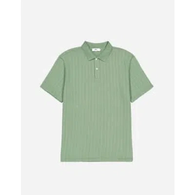 Olow Sage Green Fez Polo Shirt In Blue