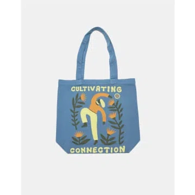 Olow Toto Cultivating Tote Bag In Blue