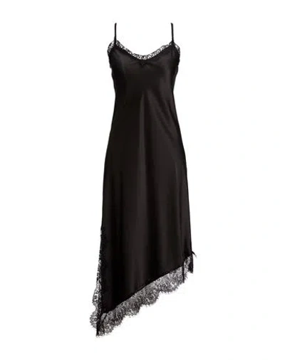 Oltre Woman Maxi Dress Black Size 6 Polyester, Elastane