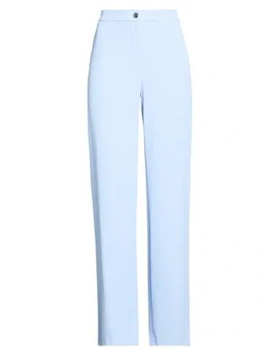 Oltre Woman Pants Light Blue Size 16 Polyester, Elastane